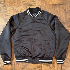 Urban Outfitters Black Bomber Jacket